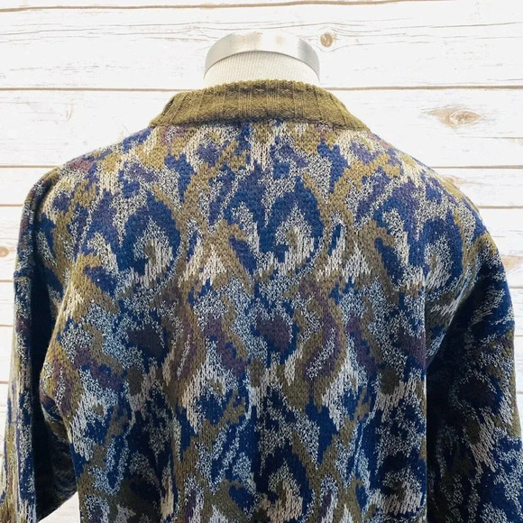 PACIFIC CLUB Men Long Sleeve Pull Over High-Neck Knit Sweater Top Size Large - Picture 8 of 11